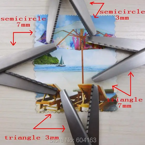 Ножницы с треугольными краями декоративная швейная кожа |