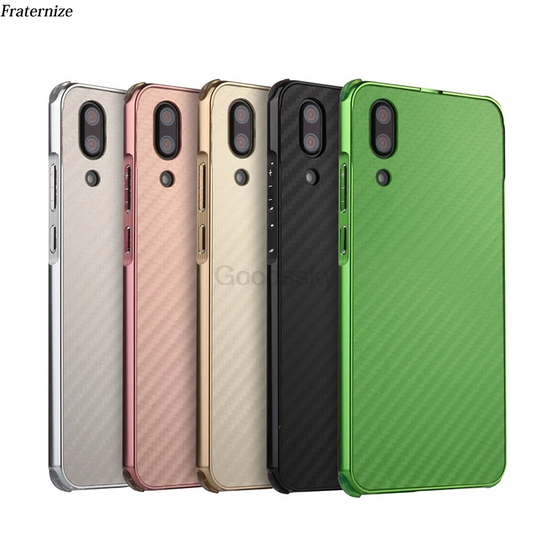 Роскошный противоударный алюминиевый чехол из углеродного волокна для huawei P20 Lite Pro Nova 3E P, умная металлическая рамка+ пластиковая жесткая задняя крышка