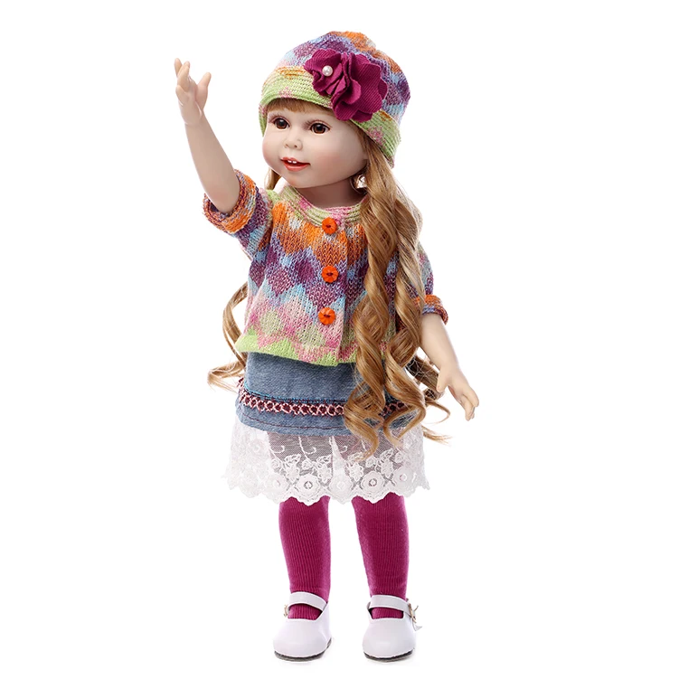 NPK Красивая Кукла reborn Girl принцессы 18 дюймов/45 см мягкая пластиковая детская кукла