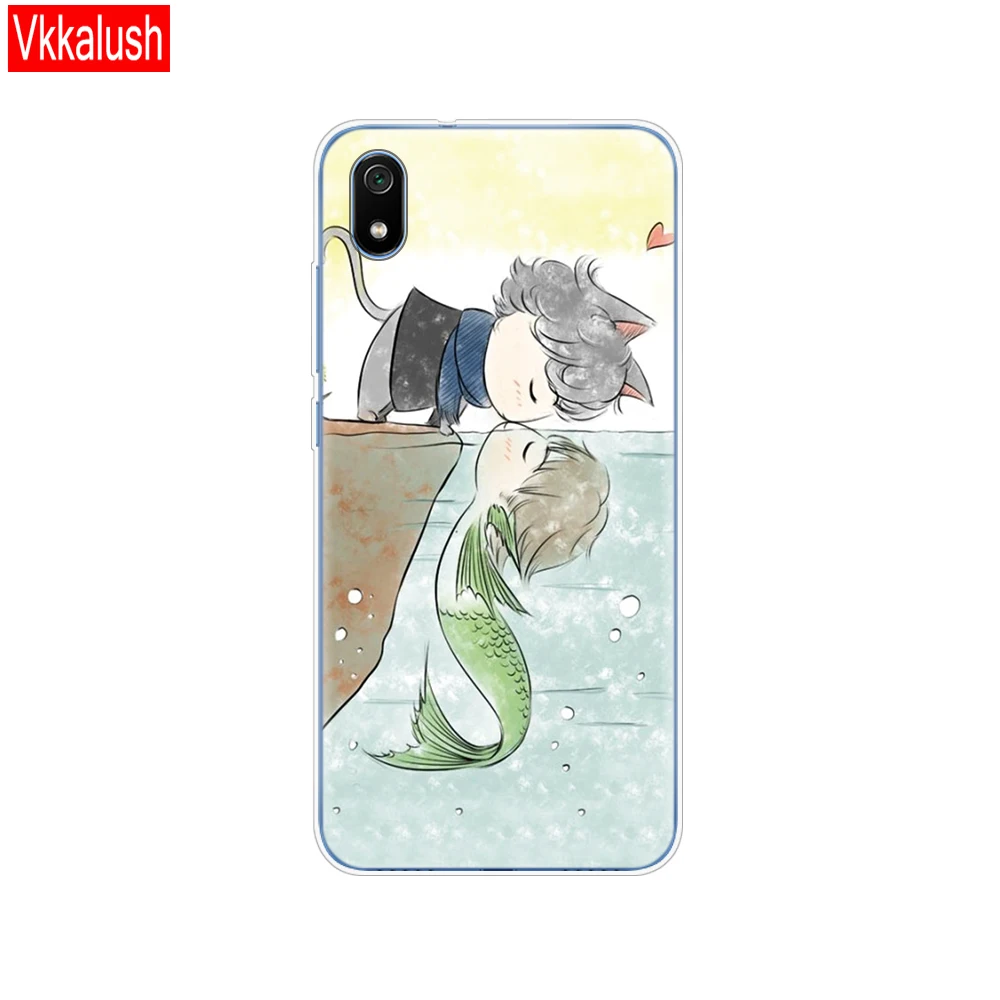80026 Силиконовый чехол для Xiaomi Redmi 7a, чехол s, полная защита, мягкая задняя крышка из ТПУ для Redmi 7 A, чехол-бампер для телефона - Цвет: 80026