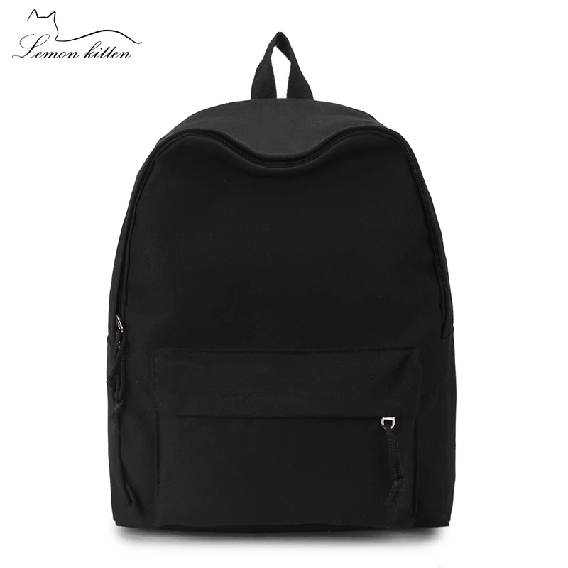 2018 однотонный модный рюкзак женский для студентов сумка на плечо Mochila рюкзаки