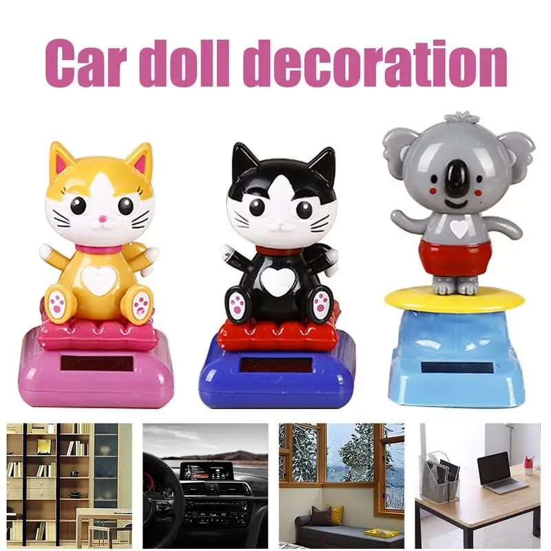 Автомобильные аксессуары на солнечной батарее с качающейся головой Lucky Cat