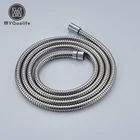 Бесплатная доставка полированный хромированный шланг для душа из нержавеющей стали для ванной 2,45 m-G12
