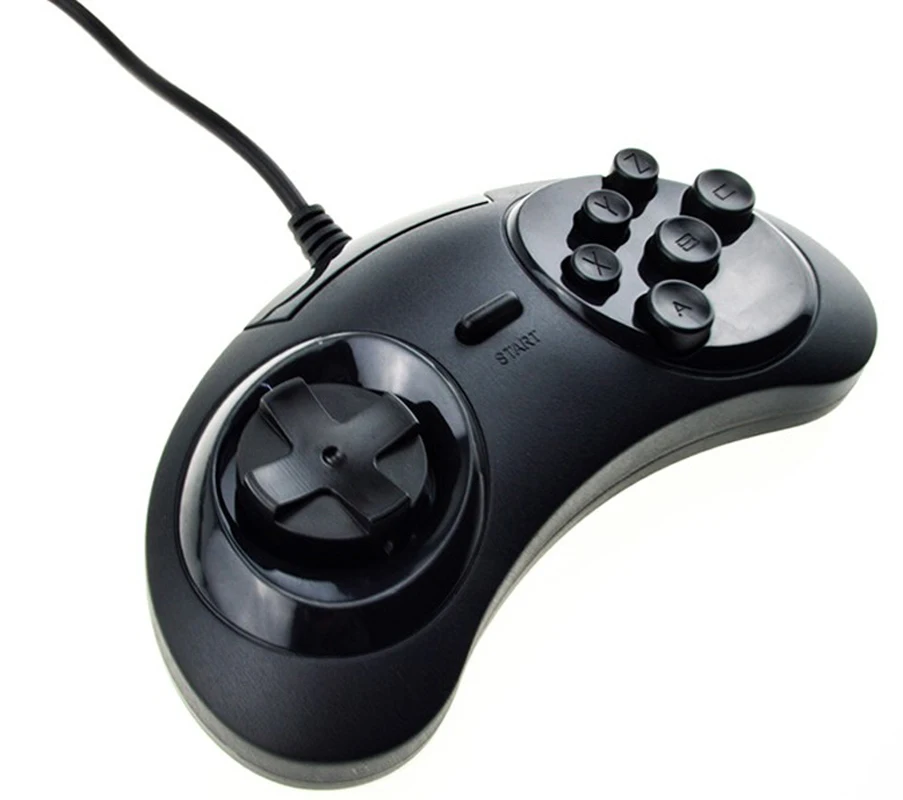 Абсолютно Новый Классический проводной 6 кнопок для USB SEGA классический геймпад