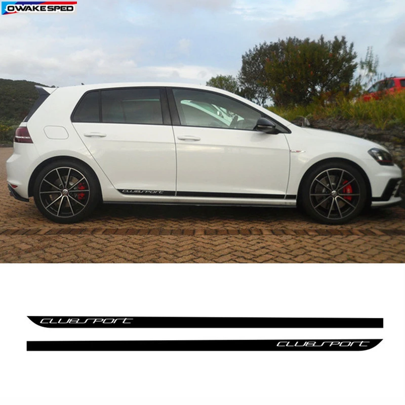 Наклейка для Volkswagen Golf 7 MK7 наклейка на боковую дверь автомобиля черное углеродное
