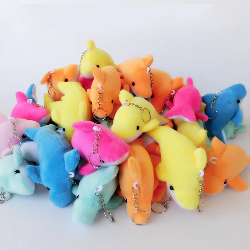1 шт. милый Дельфин Peluche брелок для автомобиля Забавный Брелок Плюшевый кошелек