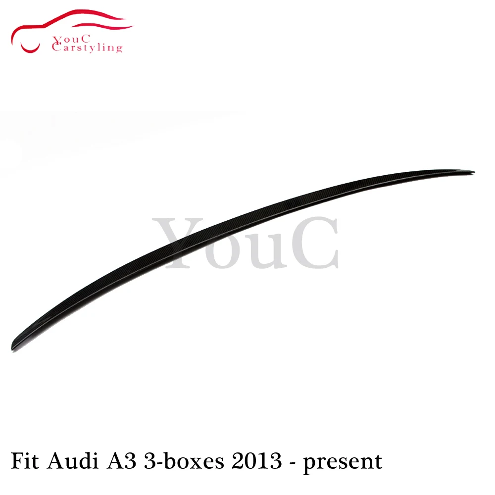 Задний спойлер из углеродного волокна в стиле S3 губа для багажника Audi A3 8 2013
