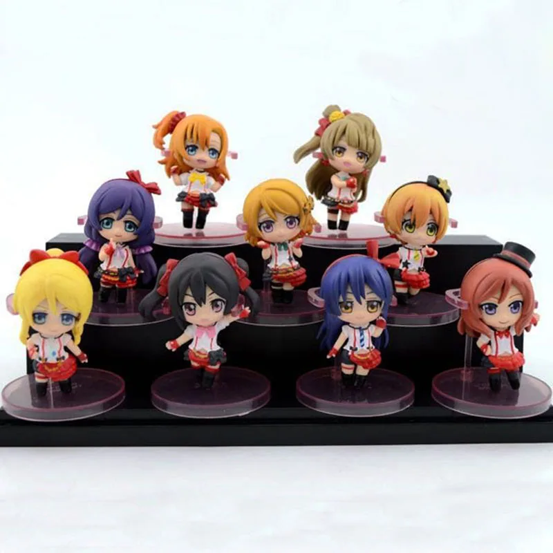 Аниме Love Live! Школьный идол проект ПВХ Фигурки игрушки 9 шт./компл.|figure toy|action figure