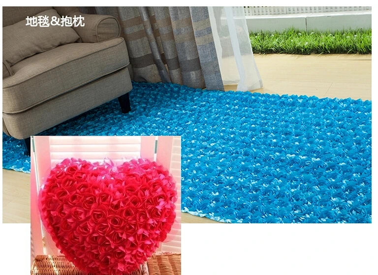 YACKALASI 3D Rosette Flower Lace Fabric Polyester Satin Allover Embroidery Wedding Decoration 130CM Wide 300G/Meter | Дом и сад