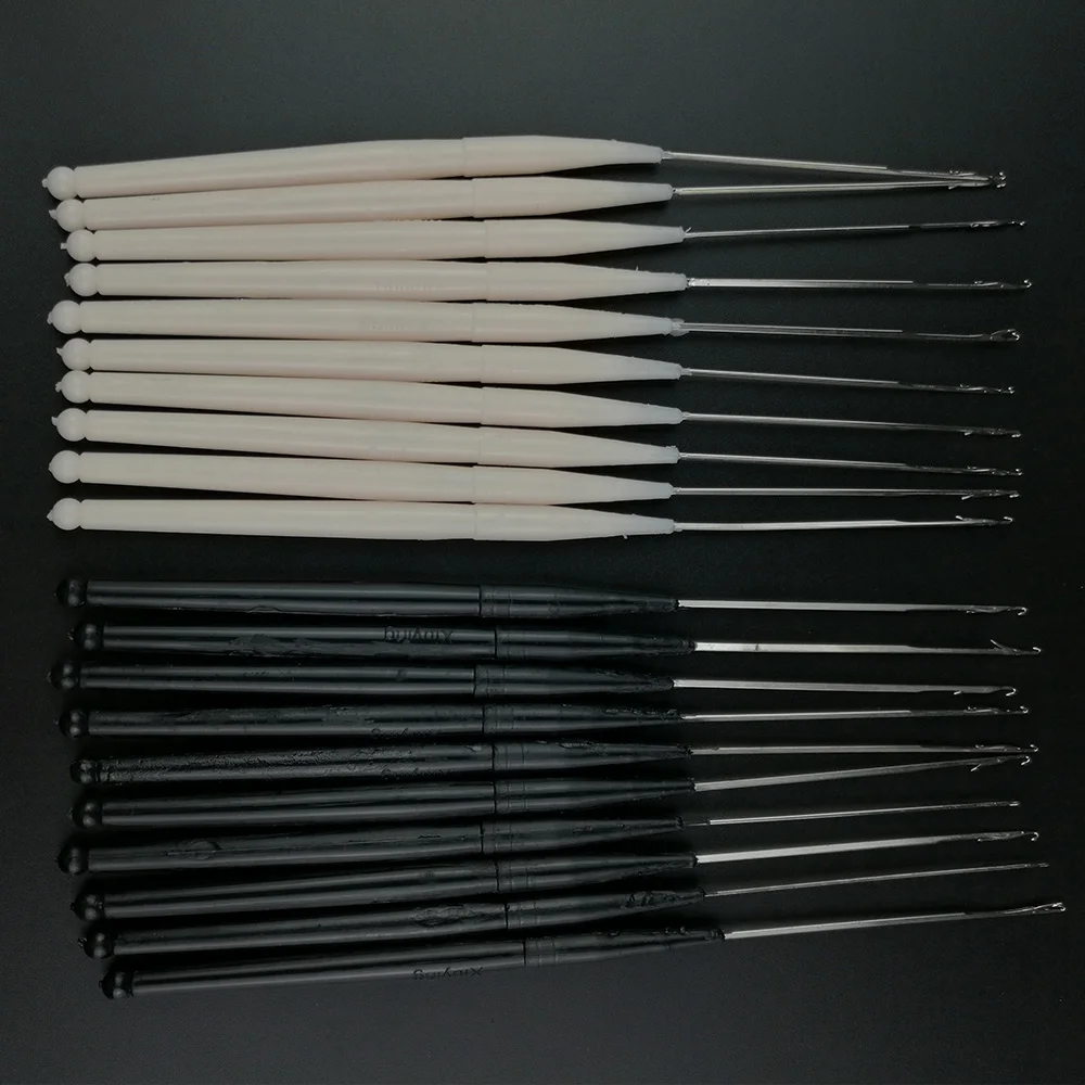 

Useful 20PCs Soft Plastic Handled Metal Hook Crochet Hooks Needles Kit Knitting Needles For Weave Knitting DIY Accessories