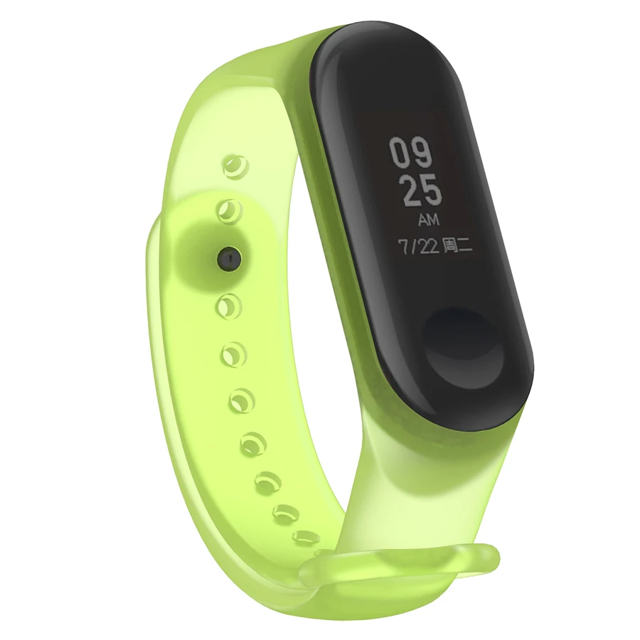 Прозрачный силиконовый ремешок для оригинального смарт-браслета Xiaomi Mi Band 3