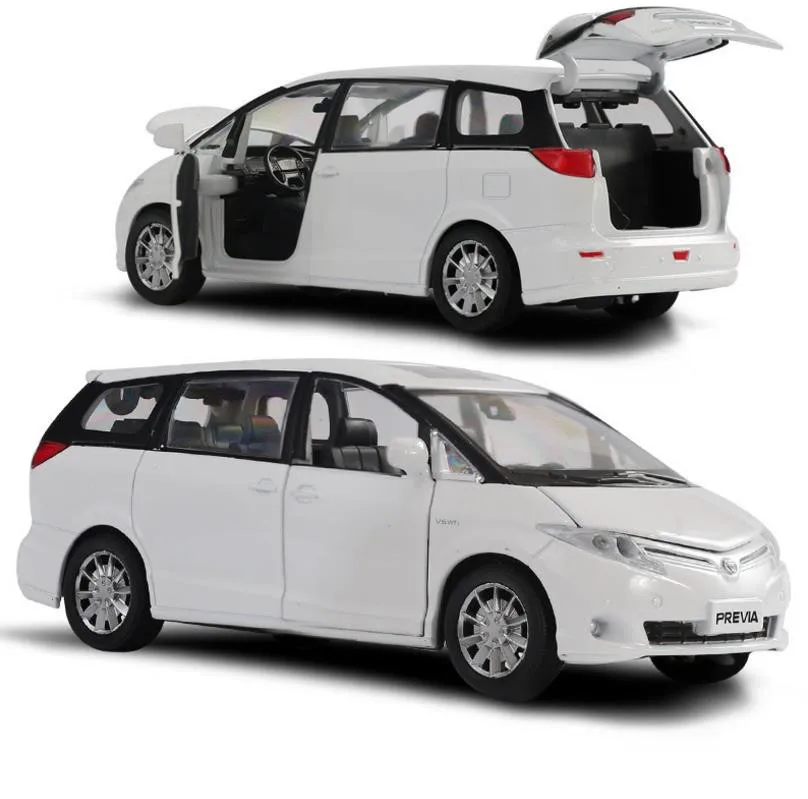 Искусственная модель Toyota Previa 1:32 игрушечный автомобиль из сплава литая