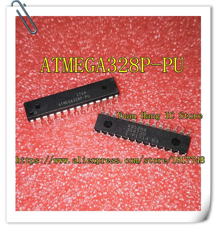 10 шт./лот ATMEGA328P PU ATMEGA328 DIP 28 микроконтроллер 8 бит AVR 32K флэш память|Аксессуары для