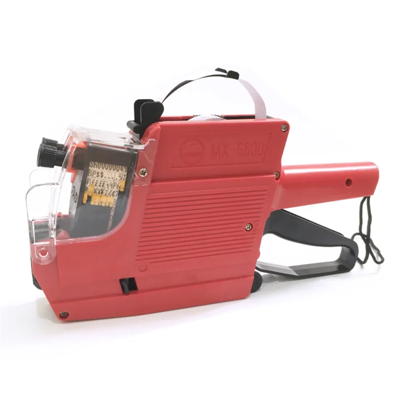 MX 6600 двухстрочный ценник для этикеток 10 цифровая бирка ценовой пистолет