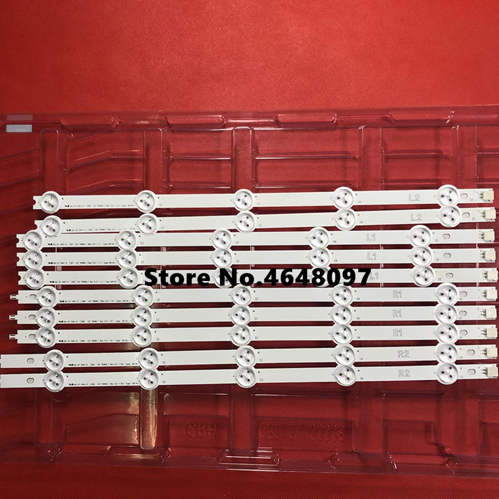 

New 10pcs LED backlight Strip For 42inch TV LC420DUE 42LA620V 42LN540V 42LA615V 6916L-1412A 6916L-1413A 6916L-1414A 6916L-1415A