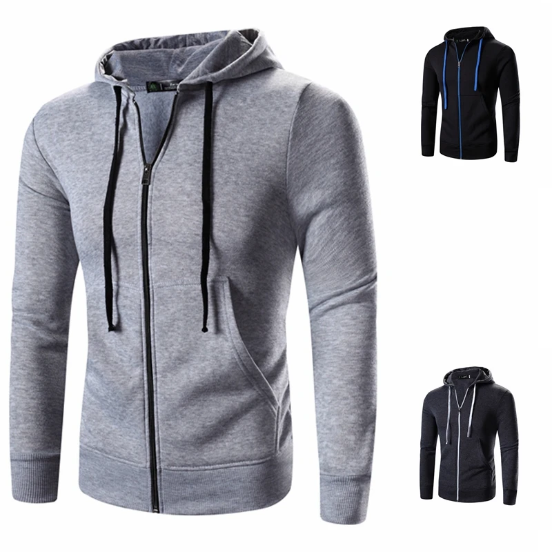 Новинка 2018 года модные толстовки с капюшоном бренд для мужчин свитер на молнии