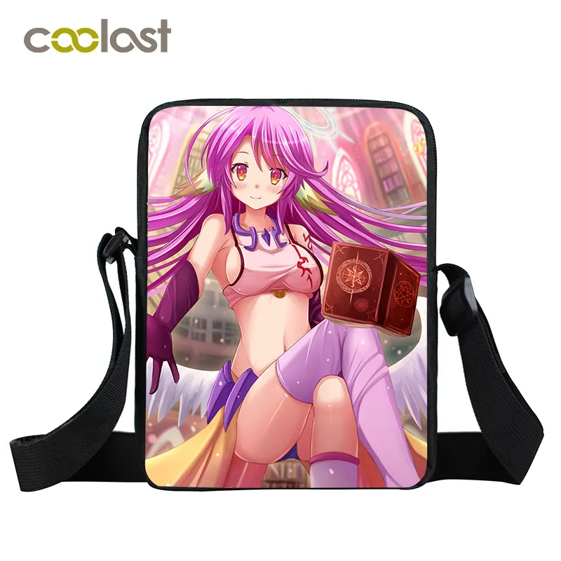No Game No Life NGN мини сумка-мессенджер аниме школьные сумки для мальчиков и девочек Sora Shiro женская сумка детская школьная сумка сумки через плечо - Цвет: AXKB NGNL01