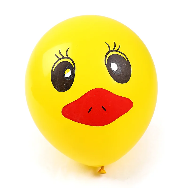 Милые латексные воздушные шары с желтой уткой 20 шт. Детские классические игрушки