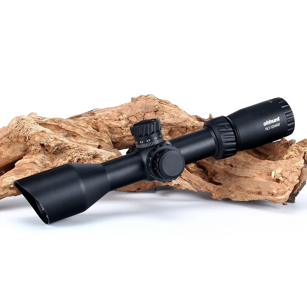 Ohhunt HL 3-12X44 SF тактический оптический прицел стеклянный гравированный охотничий прицел RGB llluminate Боковая регулировка параллакса прицел