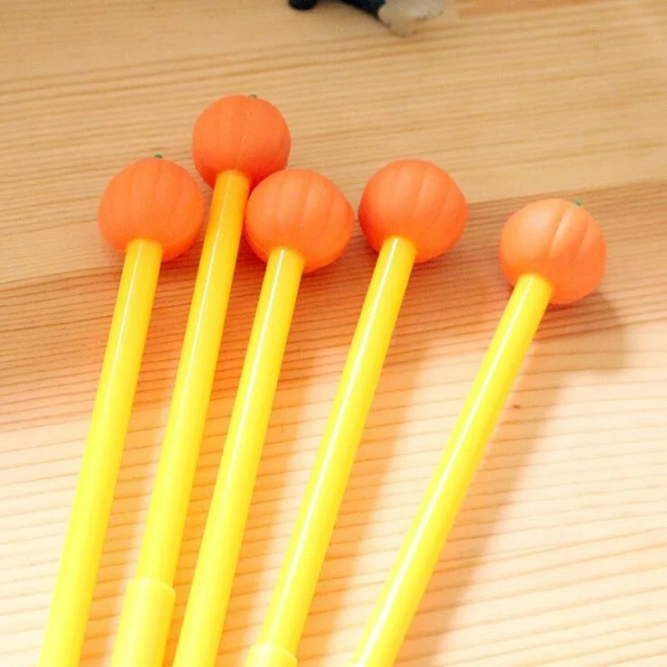

24pcs/lot Cute 0.38mm Pumpkin Vegetables design gel pen black ink funny kids' gift office school supplies wholesale