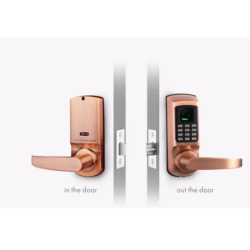 L&ampS Smart Lock Digital Code Door Keypad Password Mechanical Key Fingerprint Single Latch Zinc Alloy SL16-093-2 | Обустройство дома