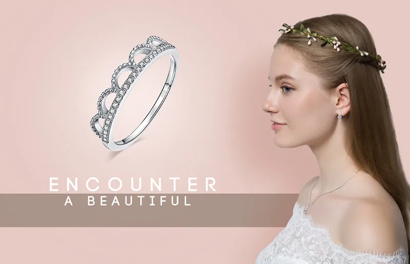JewelryPalace Королевский queen Корона Цирконий Юбилей обещание обручальное кольцо 925 пробы серебро для Для женщин как красивые подарки