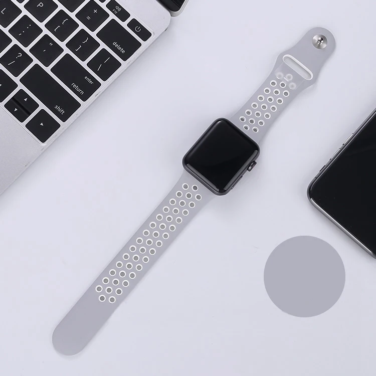 Ремешок для apple watch 42 мм 38 мм силиконовый браслет correa iwatch 5 4 3 2 44 мм 40 мм спортивный браслет pulseira apple watch 4 аксессуары