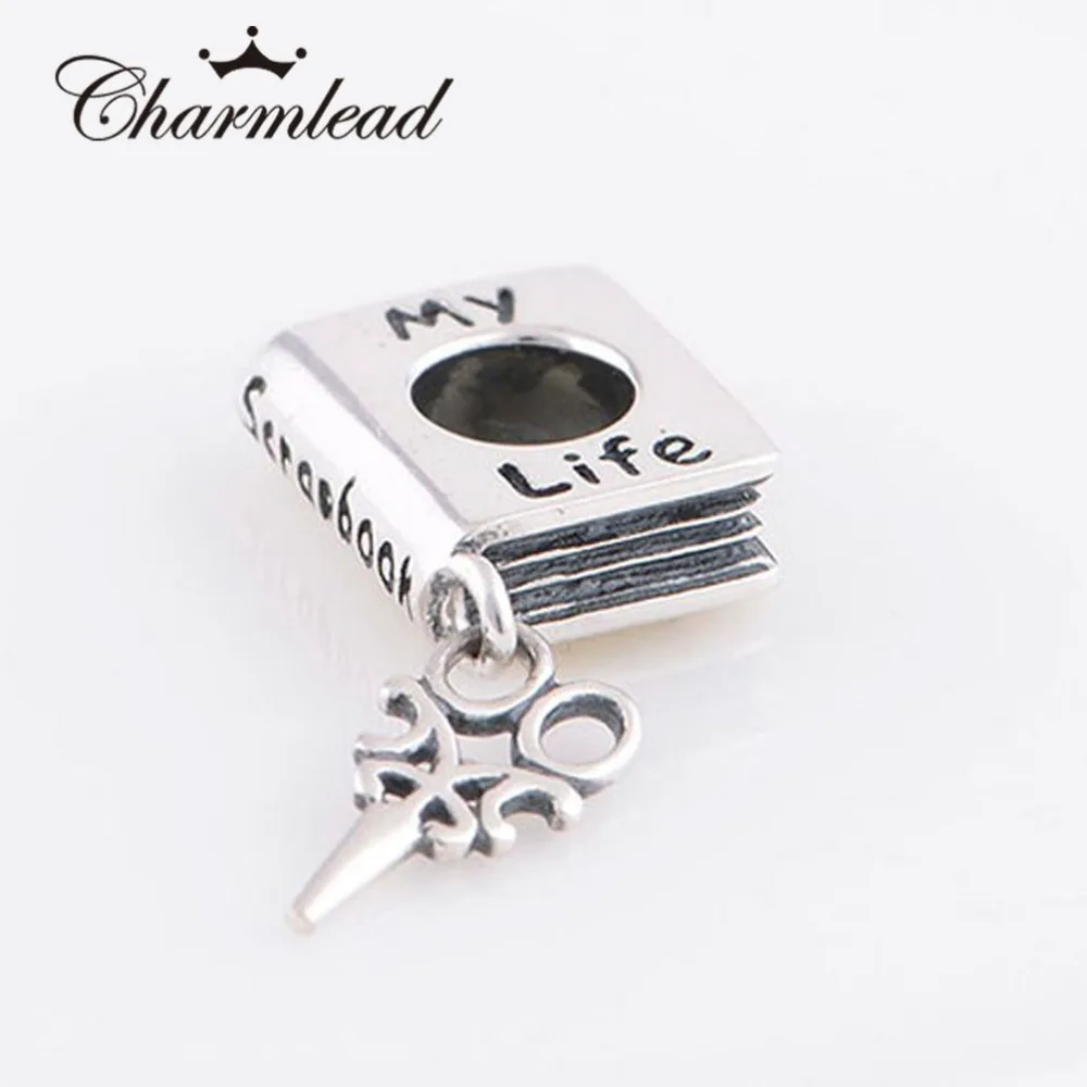 Charmlead 925 пробы Silver My Life Charm Скрапбукинг кулон книга Bead Подходит для европейских