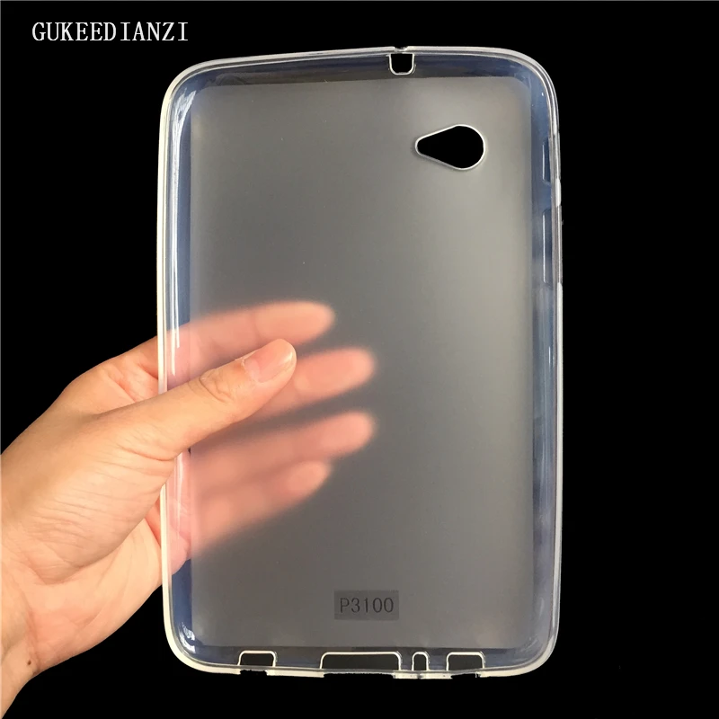 Прозрачная задняя крышка из ТПУ GUKEEDINAZI P3100 чехол для Samsung GALAXY Tab GT P3110 P3113 мягкий