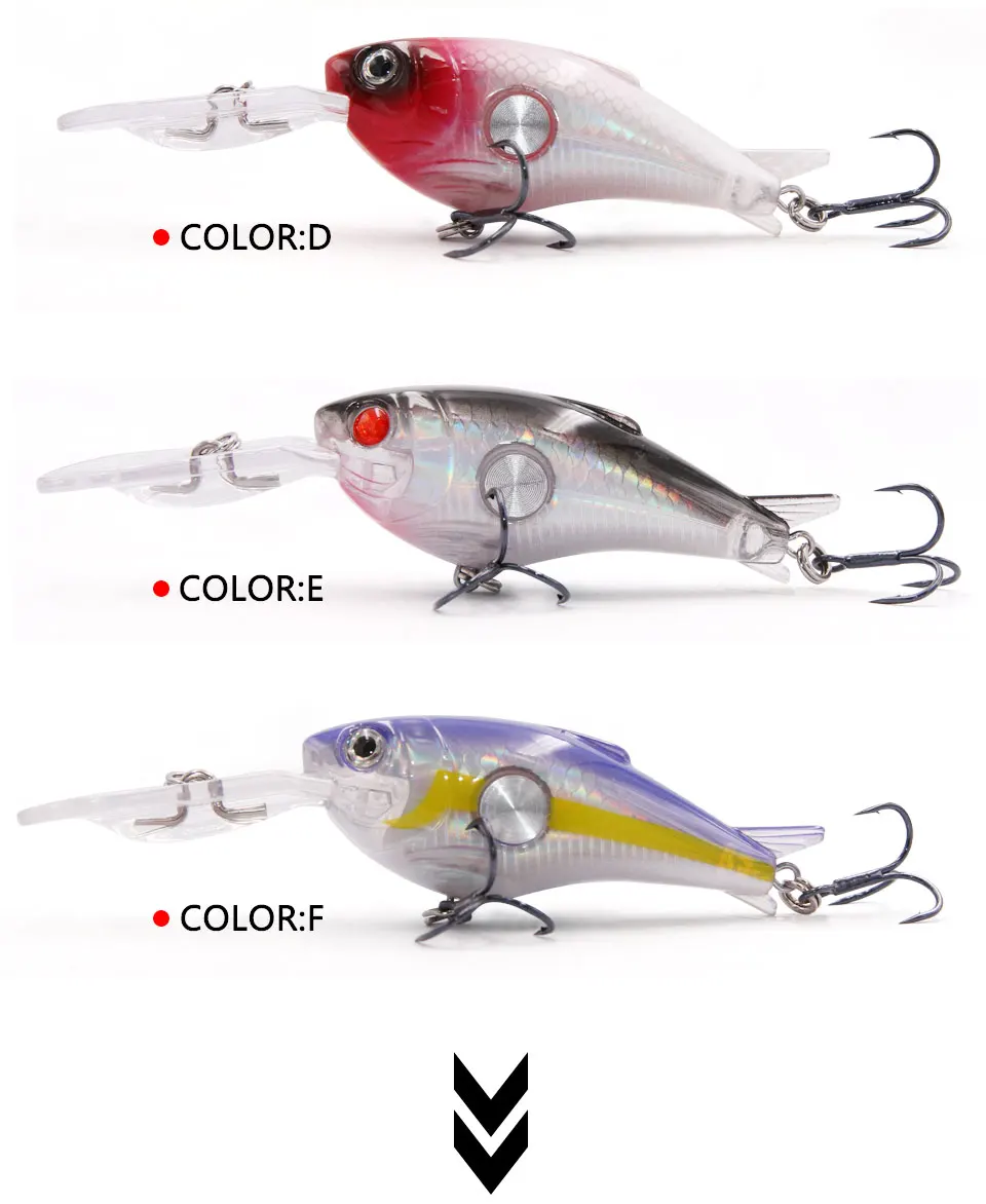 TacklePRO M07 кренкбейт рыболовные приманки Плавающий Гольян 50 мм 10 г 1,8-3,9 м 1 шт. приманка жесткая Морская Рыбалка снасти глубокий дайвинг