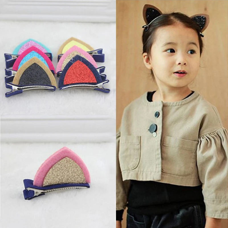1 шт. популярные детские заколки для волос милые кошачьи ушки украшения