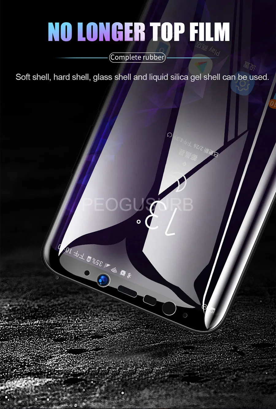 20D 3D изогнутый край Полное покрытие протектор экрана закаленное стекло для samsung Galaxy Note 8 9 S7 Edge S8 S9 Plus S10E S10 Plus