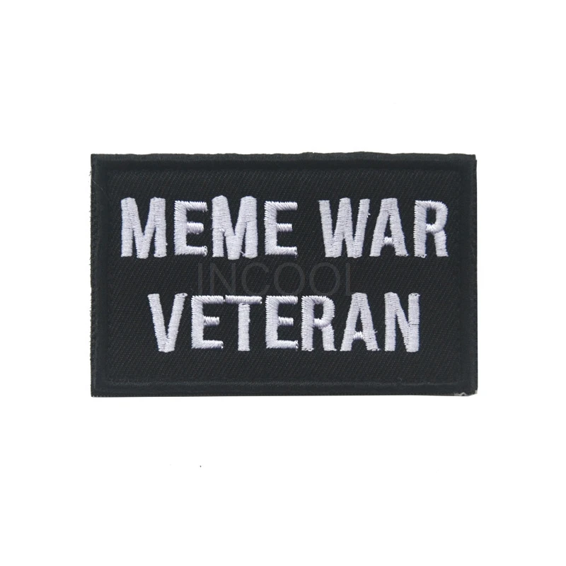 Meme War Veteran вышитые нашивки крюк и липучка тактические значки боевые для куртки |
