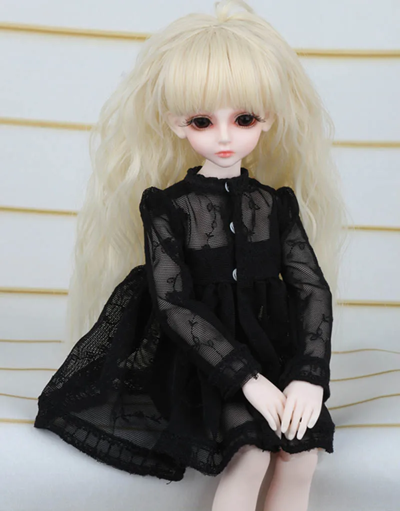 Высшее качество 1/3 1/4 1/6 BJD Кукла SD одежда Черное Платье для девочки подарок кукла