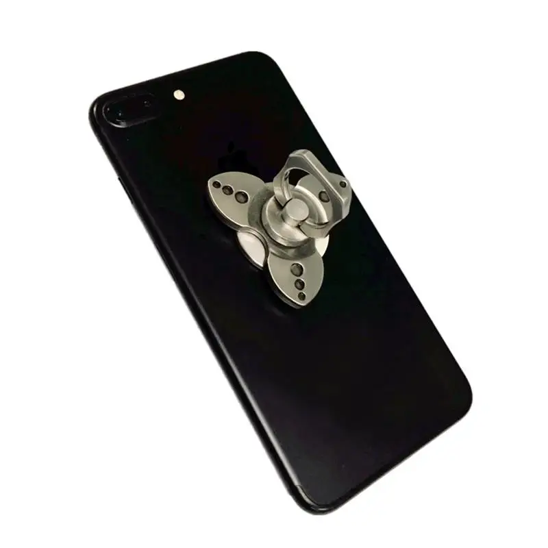 Треугольник Палец Непоседа Spinner Сплава Телефон Держатель Стенд Стент Опорное