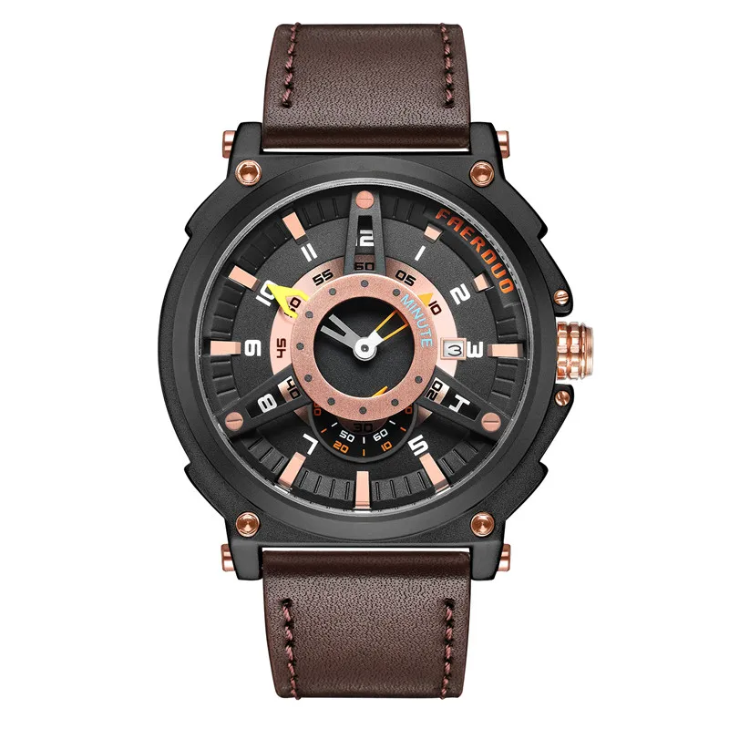 Модные мужские Спортивные кварцевые наручные часы с секундомером армейские