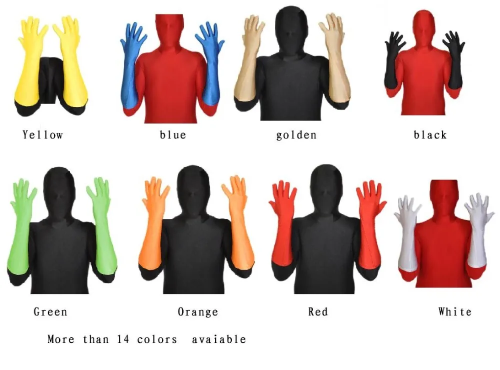 Лайкра спандекс Фетиш колготки перчатки костюм унисекс | Тематическая одежда и