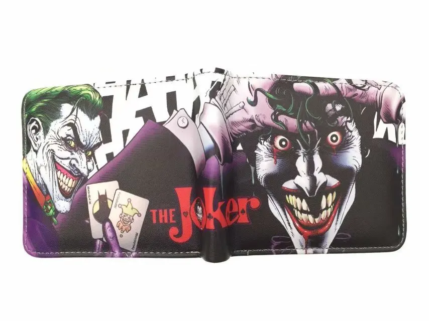 Новое поступление бумажники Jokers Мультфильм Аниме Кино кошелек с персонажами