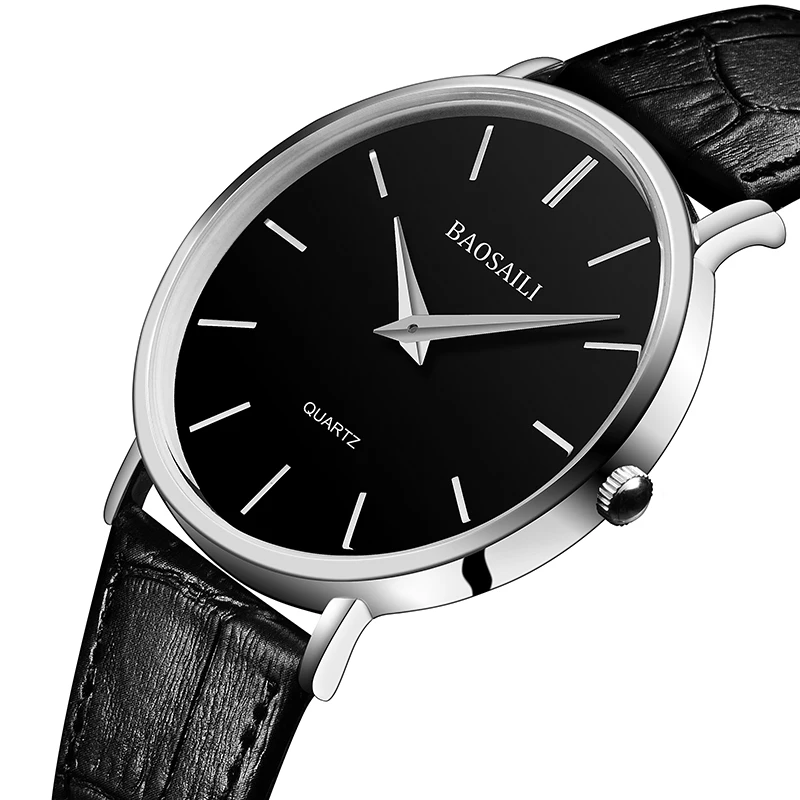 BSL1043 BAOSAILI брендовые тонкие часы с циферблатом японские водонепроницаемые