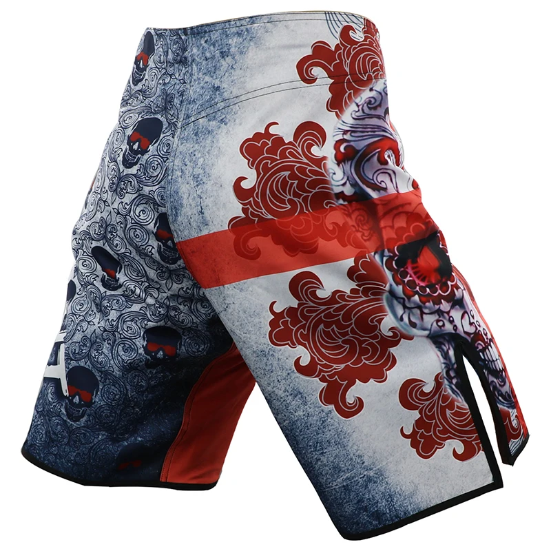 2019 спортивные боксерские тренировочные шорты с черепом Ropa MMA для бокса дешевые