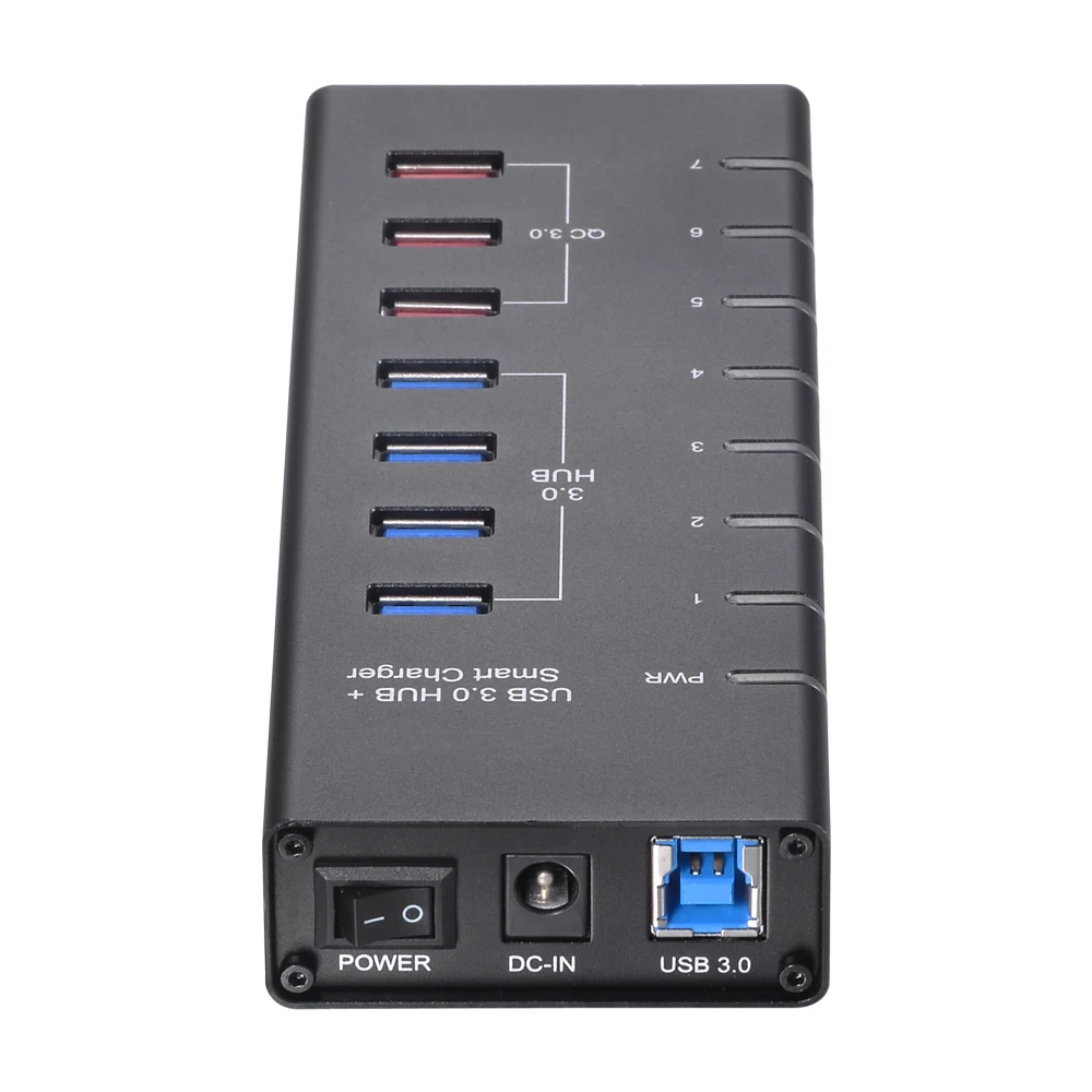 Алюминиевый мульти Порт USB3.0 Тип концентратор adpater Портативный Micro B для 4 порта USB 3