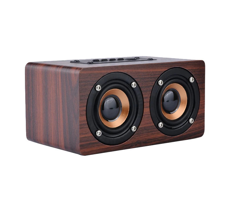 TOPROAD Деревянный беспроводной Bluetooth динамик Портативный hifi двойной динамик s Shock Bass caixa de som Саундбар для мобильных телефонов