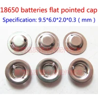 100pcslot 18650 lithium battery anode steel welding cap can be pointed cap 18650 batteries instead of flat pointed hat