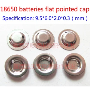 100pcs/lot 18650 lithium battery anode steel welding cap can be pointed cap 18650 batteries instead 