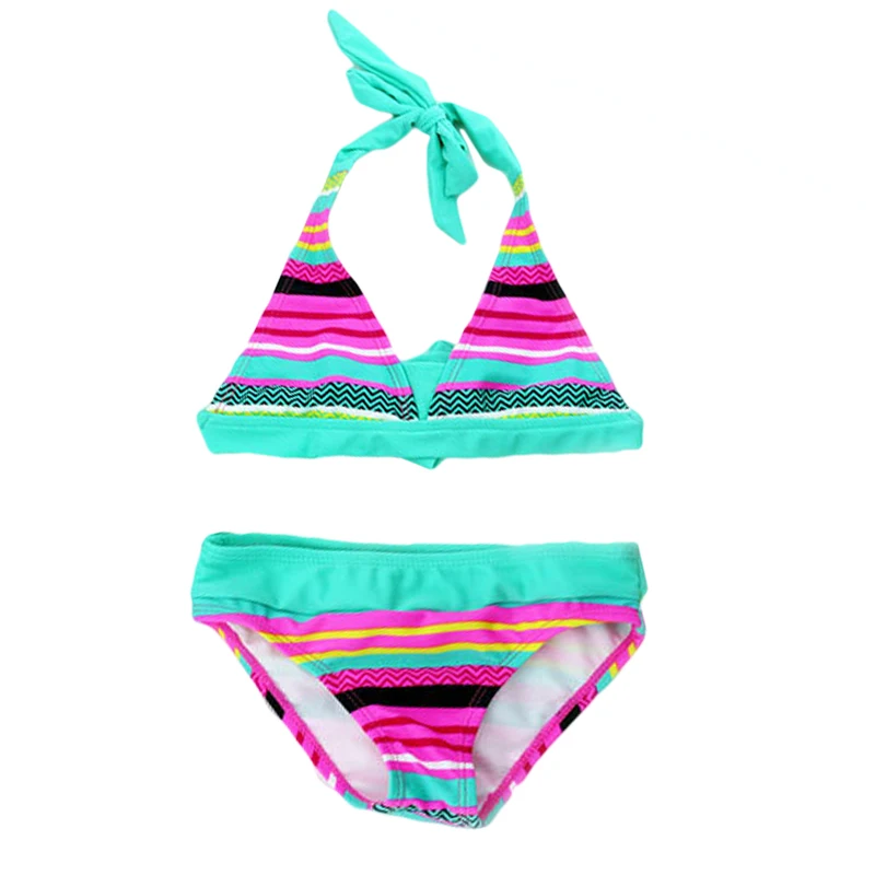 Купальный костюм для девочек 6-16 лет комплект из двух предметов купальный в