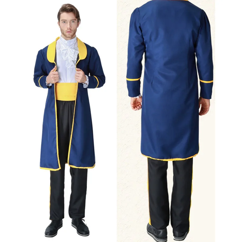 Красавица и Чудовище Костюм Принца для косплея костюм взрослых мужчин на