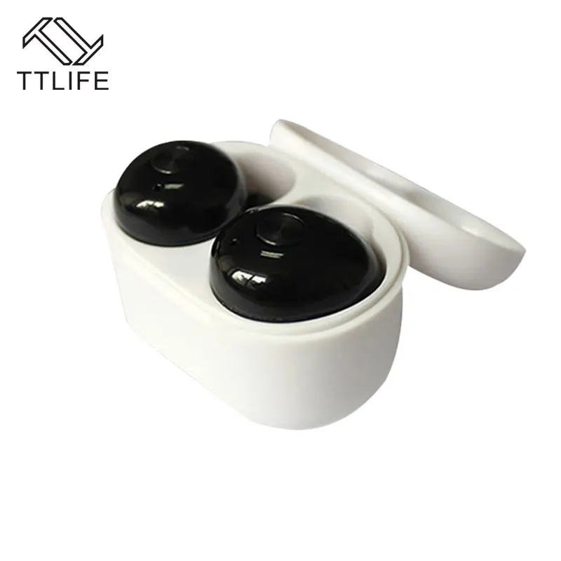 TTLIFE HiFi близнецов Bluetooth наушники с 260 мАч зарядки Box стерео Шум Отмена