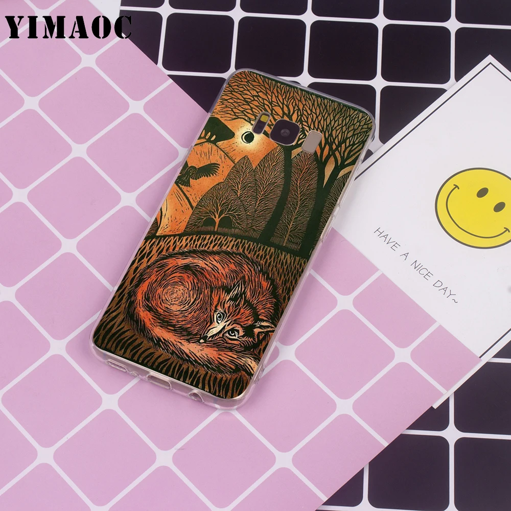 YIMAOC Youre So Foxy Fox Art Foxes Series for Samsung Galaxy A10 A20 A30 A40 A50 A70 A2 J4 J6 J7 J8 Core Note 10 Plus Soft Case |