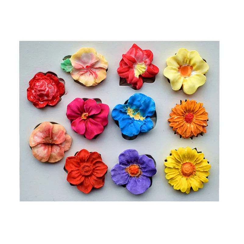 11 шт. силиконовая форма с различными цветами инструменты для украшения торта