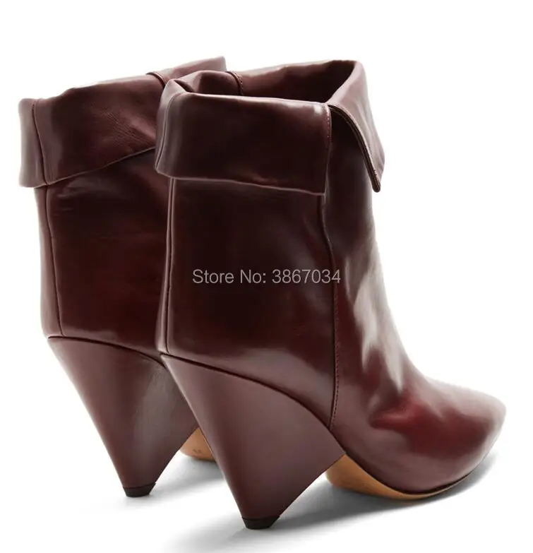 SHOOEGLE Chaussure Femmes; ботильоны; женские ковбойские пинетки с острым носком на конусных шпильках без шнуровки; модная женская обувь; Bottines; европейские размеры 35-42